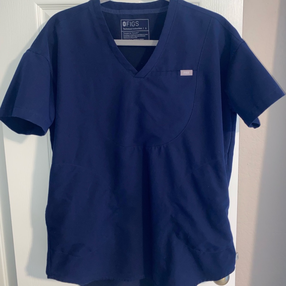 Figs Halle V-Neck Tunic Scrub Top